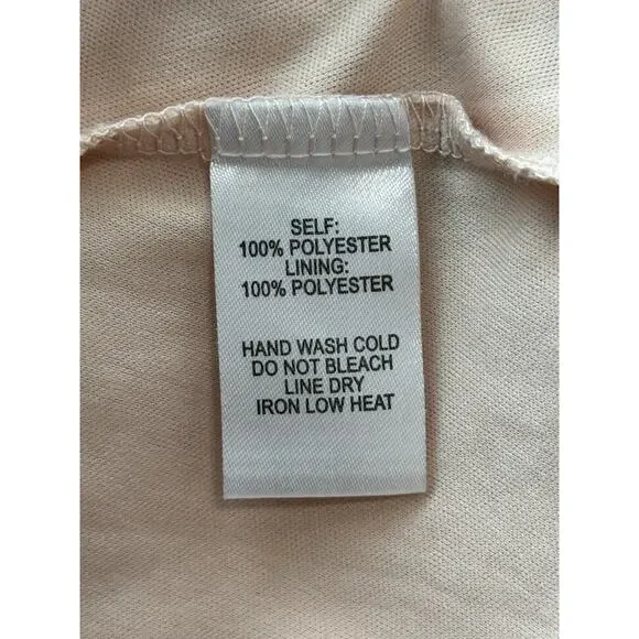 Lulus Blush Pink Maxi Dress Women’s Medium Ruffle V-Neck High Low Chiffon - Picture 7 of 11